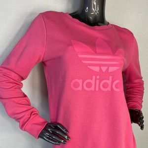 - ADIDAS BUBBLE GUM PINK SWEATSHIRT WITH S…